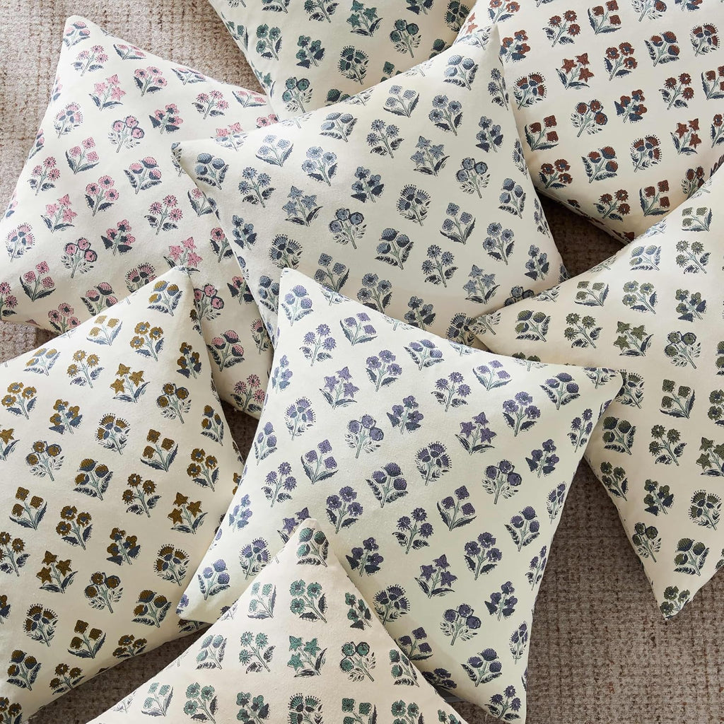 Boho Blue Pillow Cover — 18" - View 6