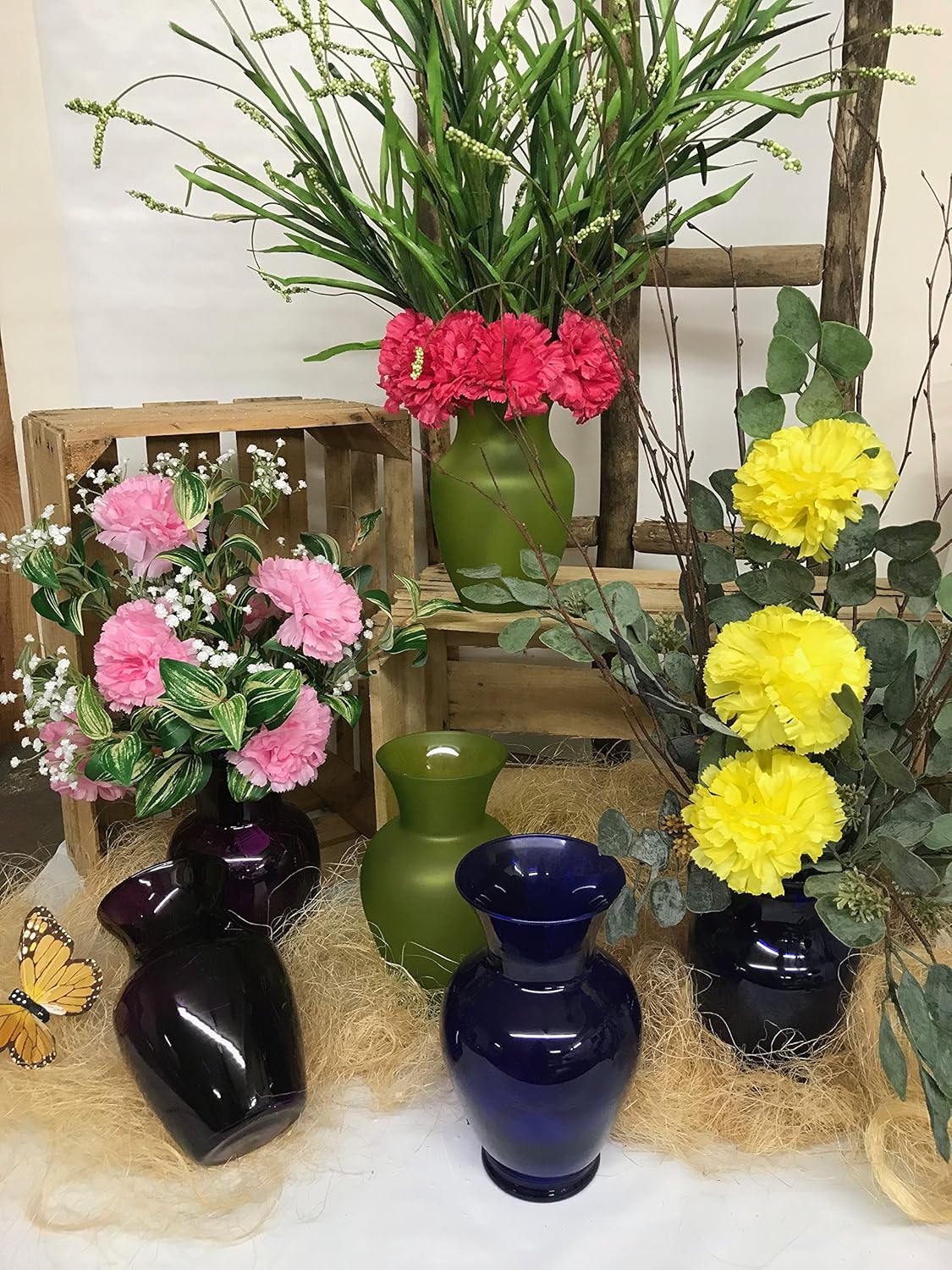 Blue Flower Vase — 4" - View 3