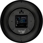 Battery Operated Mid-Century Black Wall Clock — 8" - View 5