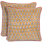 Boho Blue Throw Pillow Cover — 20"