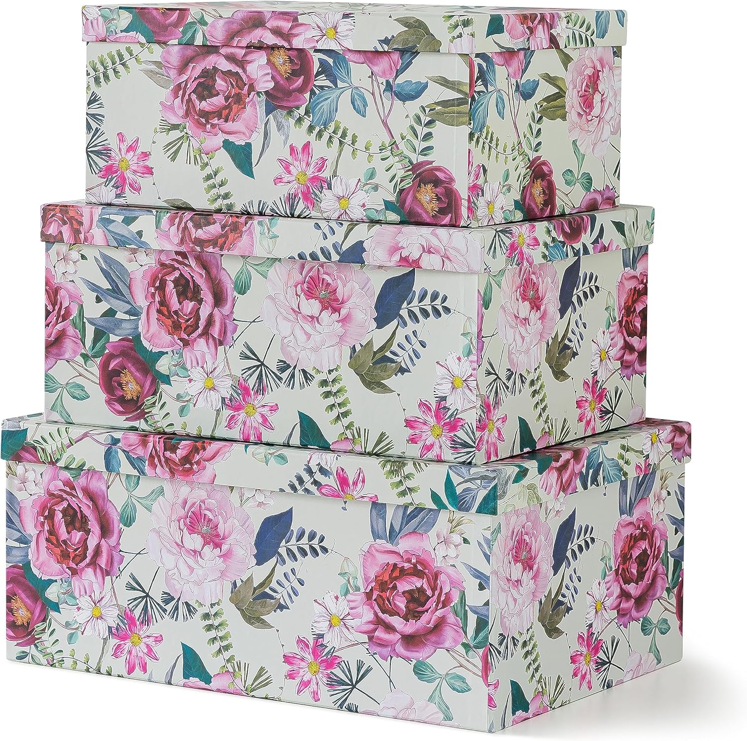 Yellow Storage Basket — Set of 3 — Floral Luxe