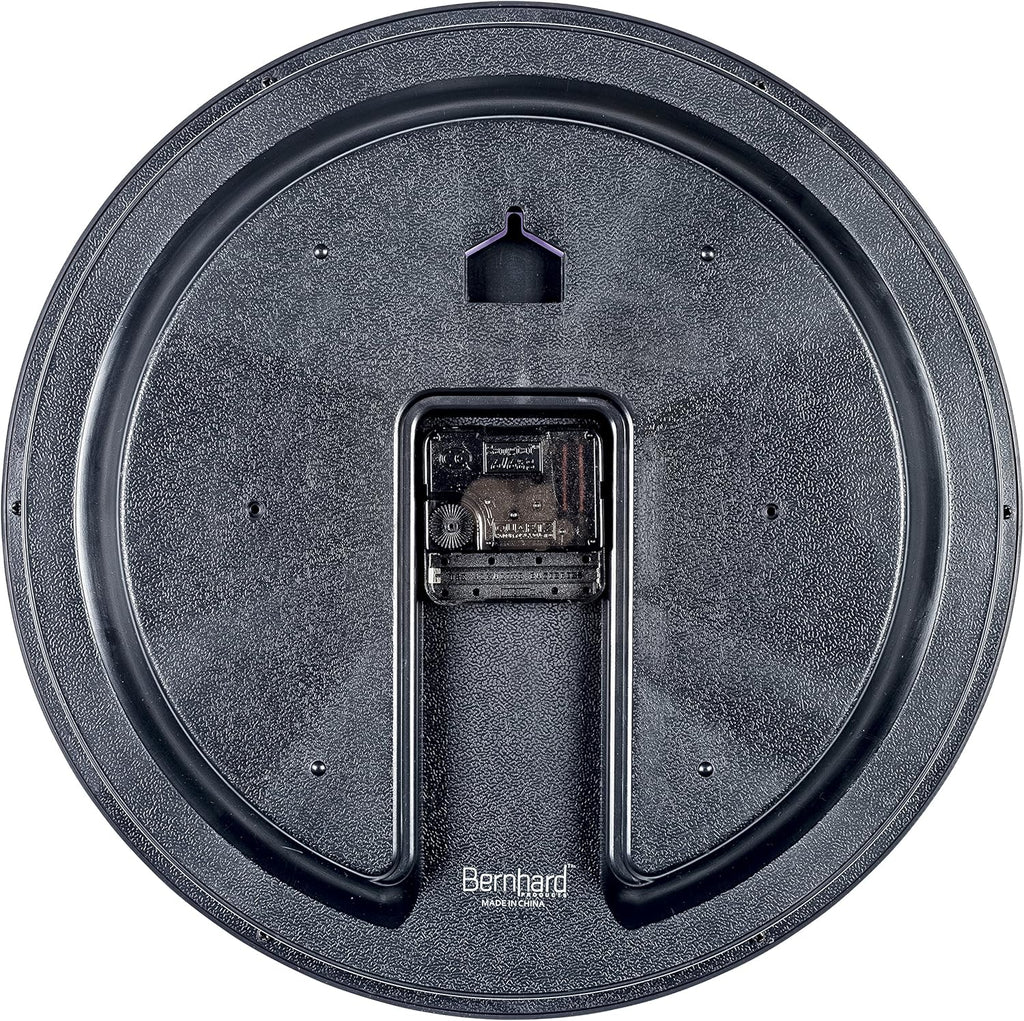 Battery Operated Black Wall Clock — 13" - View 6